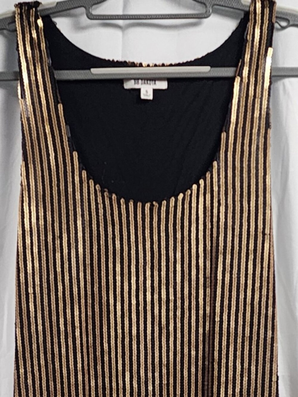 BB Dakota Sequin Fringe Flapper Dress Small Gatsby Party Gown